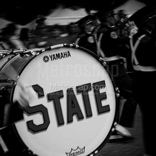 Another Ohio State Marching Band Drum -- Columbus Black and White Photos