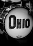 Vertical An Ohio State Marching Band Drum Framed Photos
