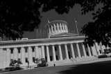 Horizontal The Ohio Statehouse Lawn black and white Photos