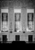 Vertical The Ohio Supreme Court Building at Night Framed Photos
