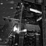 Square The Olde Mohawk in a Snowstorm Framed Photos