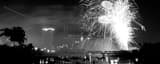 Panoramic Red White and Boom from Northbank Park black and white Photos