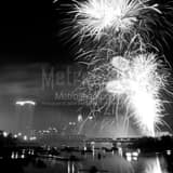 Square Red White and Boom from Northbank Park black and white Photos
