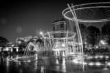 Horizontal The New Scioto Mile Fountains Framed Photos