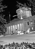 Vertical A Snowy Ohio Statehouse Lawn Photography
