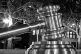 Horizontal The Stainless Steel Gavel at the Ohio Supreme Court Building Framed Photos