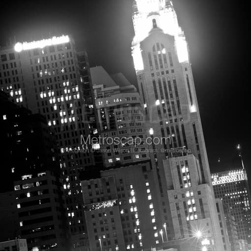 A Tight Crop of the Columbus Skyline -- Columbus Black and White Photos