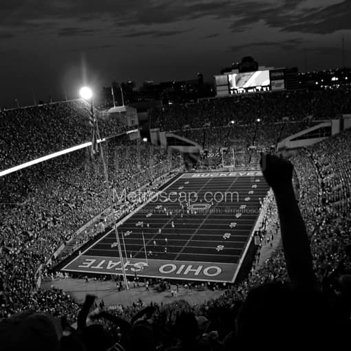 Touchdown Ohio State -- Columbus Black and White Photos