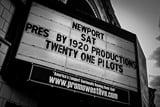 Horizontal Twenty One Pilots at Newport Music Hall in November 2011 black and white Photos