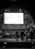 Vertical American Airlines Center landscape black and white Photography