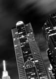 Vertical The Comerica Building and 1700 Pacific Framed Photos