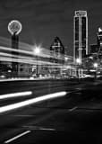 Vertical The Dallas Skyline Framed Photos