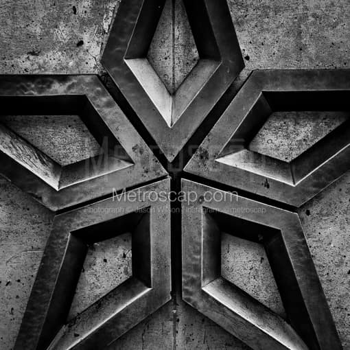 The Dallas Star at City Hall -- Dallas Black and White Photography