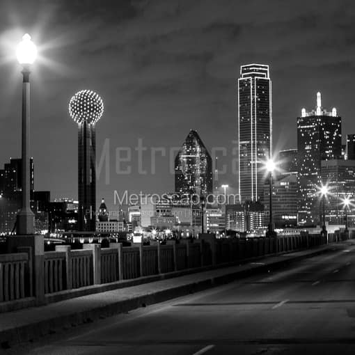 The Dallas Skyline -- Dallas Black and White Photography