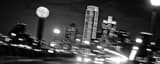 Panoramic Traffic Leaving Downtown Dallas on the Houston Viaduct Framed Photos