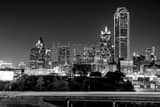 Horizontal The Downtown Dallas Skyline Overlooking the Stemmons Expressway Framed Photos