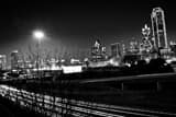 Horizontal Downtown Dallas from above Interstate 35 Framed Photos