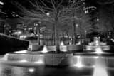 Horizontal The Fountain Place Fountains landscape black and white Photography