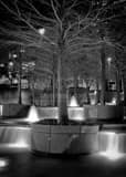 Vertical The Fountain Place Fountains landscape black and white Photography
