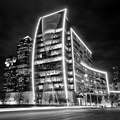 The Hunt Building in Downtown Dallas -- Dallas Black and White Photography