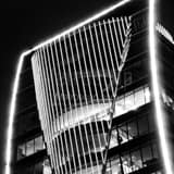 Square The Top of the Hunt Group Building landscape black and white Photography