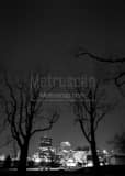 Vertical The Dayton Skyline under the Stars black and white Photos