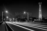 Horizontal Traffic into Downtown Dayton on Patterson Blvd black and white Photos