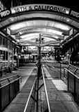 Vertical The 16th and California RTD Station landscape black and white Photography