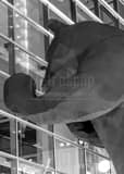 Vertical The Big Blue Bear at the Denver Convention Center Framed Photos