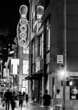 Vertical Bowling on the 16th Street Mall at Welton landscape black and white Photography