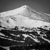 Square Breckenridge Peak Eight landscape black and white Photography