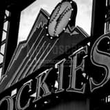 Square The Colorado Rockies Sign Framed Photos