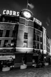 Vertical Coors Field off Blake Street Framed Photos