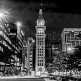Square The Daniels and Fisher Building landscape black and white Photography