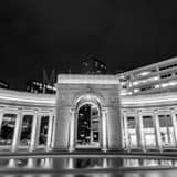Square Denver Civic Center Arch at Night Framed Photos