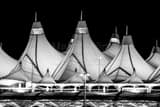 Horizontal The Denver International Airport Main Terminal Framed Photos