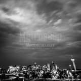Square The Denver Skyline from West of the Platt River Framed Photos