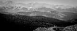 Panoramic A Hairpin turn on Mt Evans Road Framed Photos