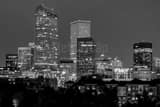 Horizontal The Mailbox Building and Republic Building landscape black and white Photography