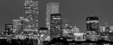 Panoramic The Mailbox Building and Republic Building landscape black and white Photography