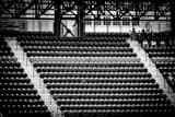 Horizontal The Purple Row of Seats at Coors Field landscape black and white Photography
