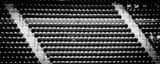 Panoramic The Purple Row of Seats at Coors Field landscape black and white Photography