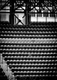 Vertical The Purple Row of Seats at Coors Field landscape black and white Photography
