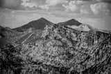Horizontal The Rocky Mountains landscape black and white Photography