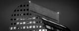 Panoramic The Top of the Mailbox Building landscape black and white Photography