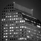 Square The Top of the Mailbox Building landscape black and white Photography