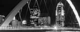 Panoramic 801 Grand under the Neil Smith Pedestrian Bridge Framed Photos