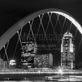 Square 801 Grand under the Neil Smith Pedestrian Bridge Framed Photos