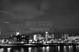 Horizontal Des Moines at Night black and white Pictures