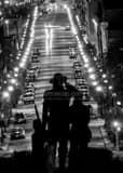 Vertical Locust Street in Downtown Des Moines Framed Photos